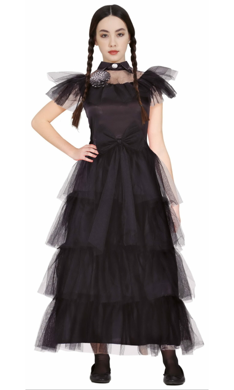 Wednesday Addams Raven Dance Costume - Age 14 to 16 Years