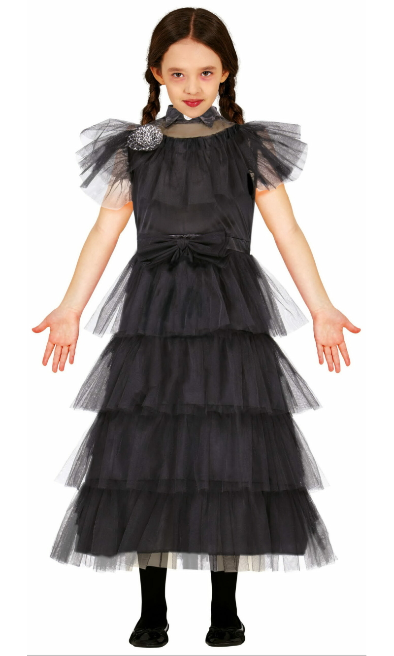 Wednesday Addams Raven Dance Costume - Age 10 to 12 Years