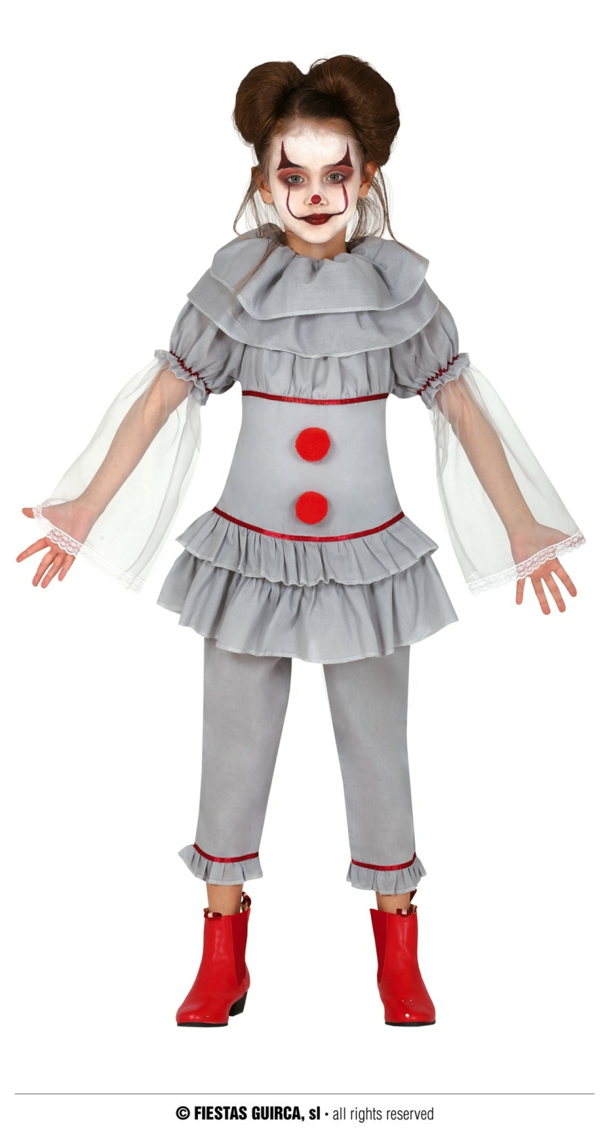 IT Crazy Clown Girl - Age 7 to 9 Years