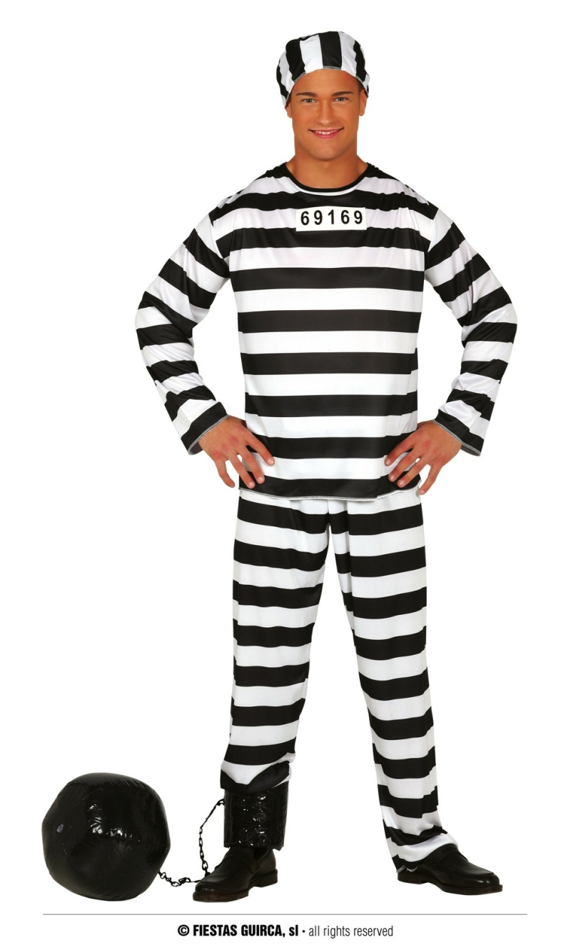 Prisoner (Presidiario) - Adult Size Medium
