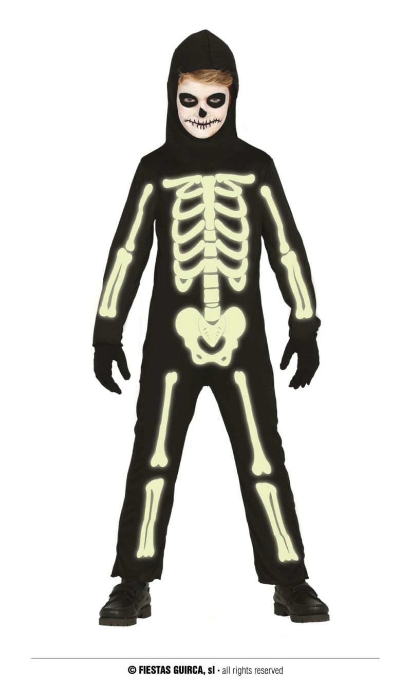 Glow In The Dark Skeleton - Age 7 to 9 Years