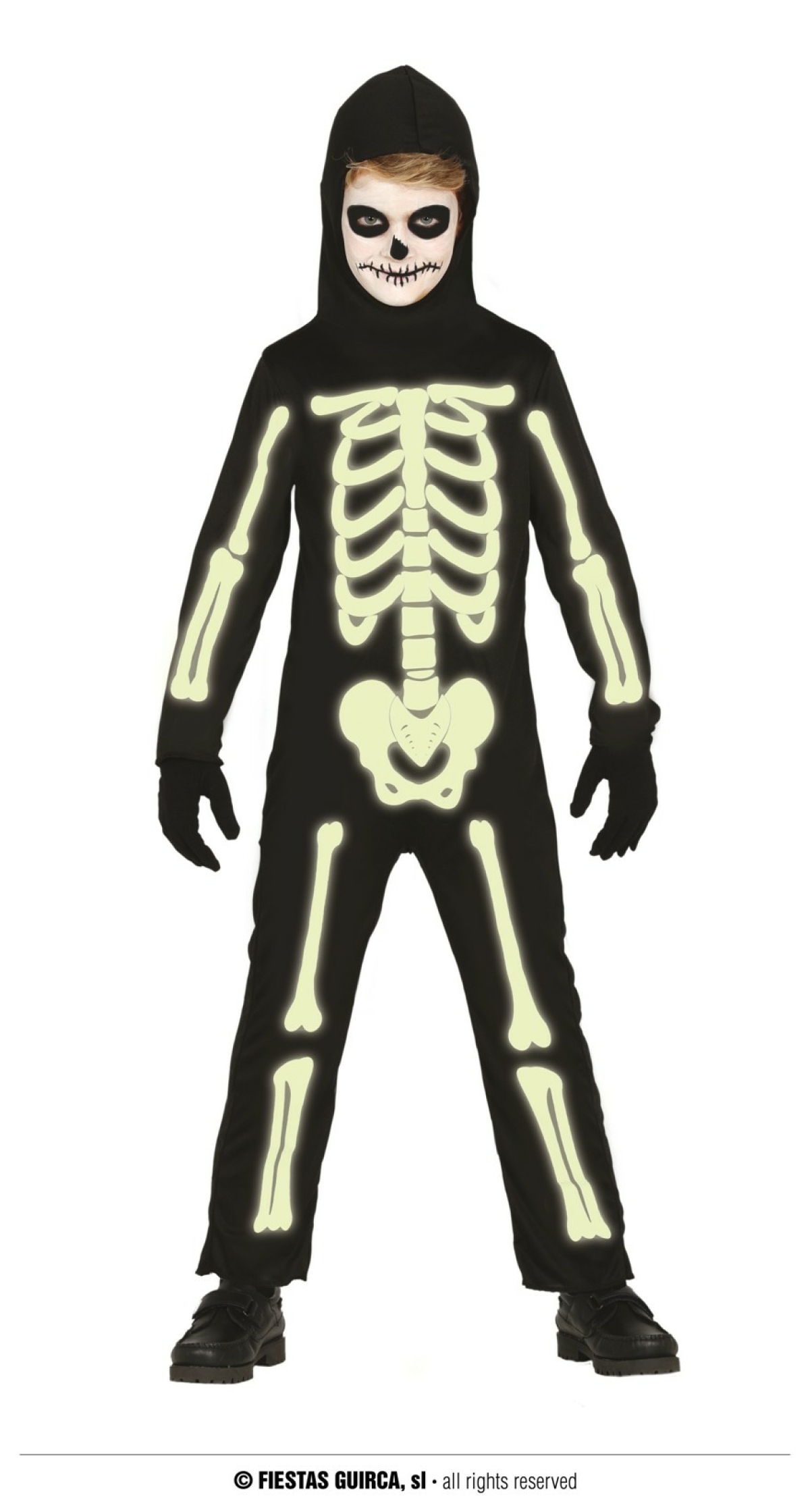 Glow In The Dark Skeleton - Age 10 to 12 Years