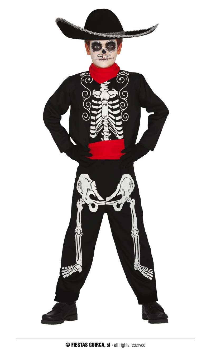 Mexican (Mariachi) Skeleton - Age 10 to 12 Years