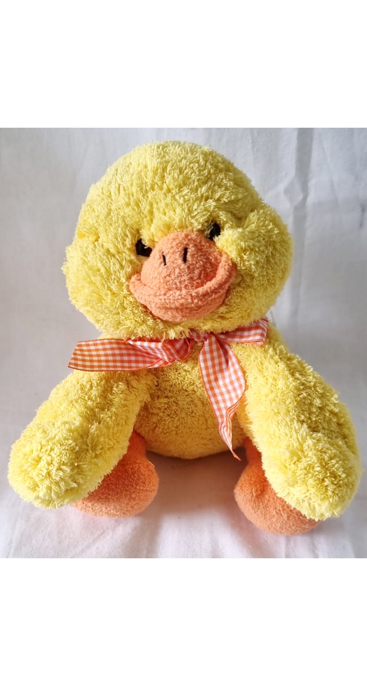 Melissa & Doug Soft Fuzzy Yellow Duck With Scarf - 20x23cm