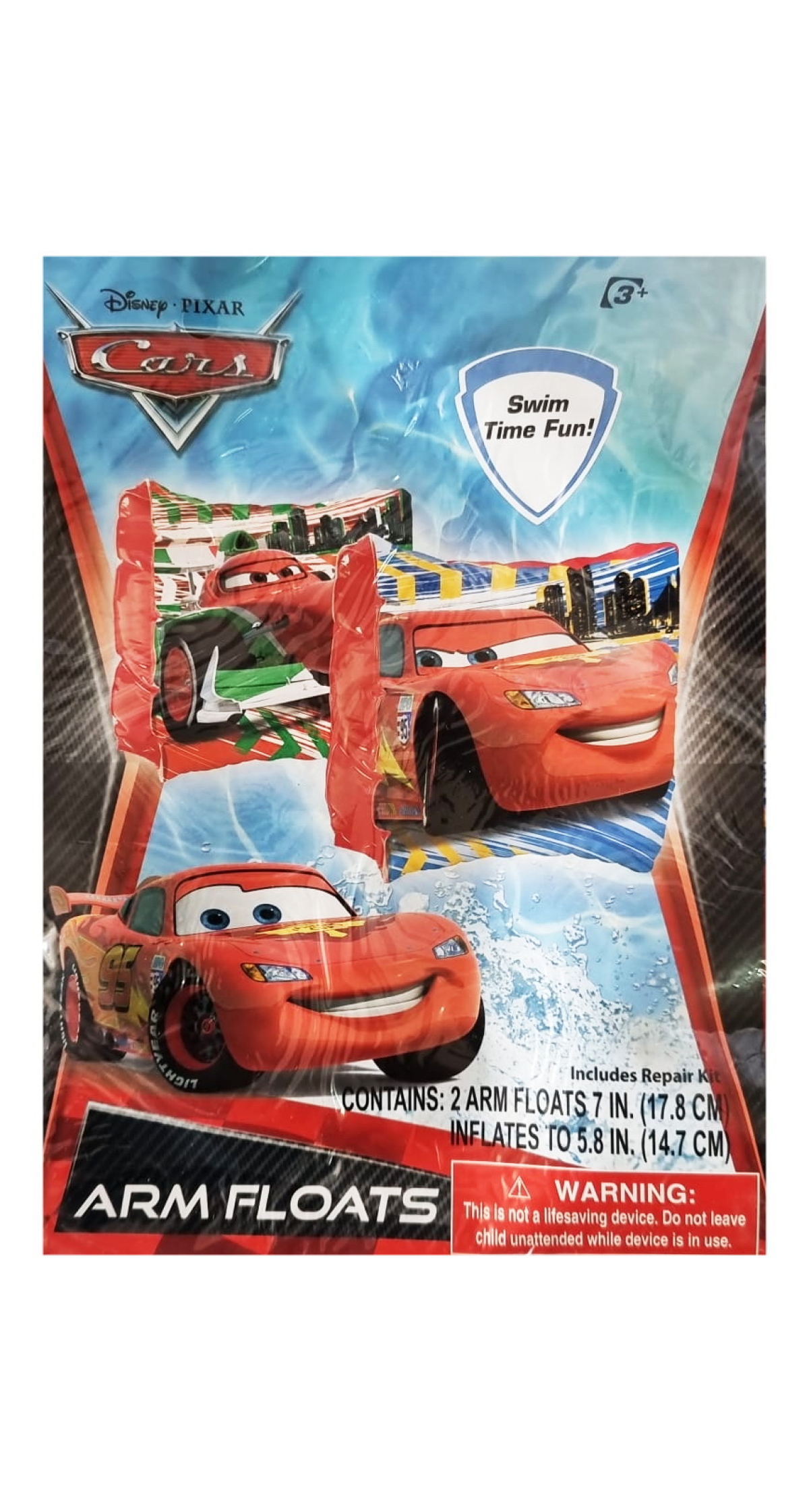 Disney Cars Inflatable Arm Bands 17.8cm - For Age 3+ Years