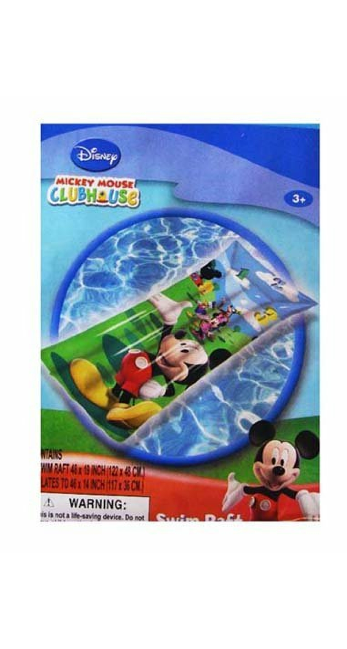 Disney Mickey Mouse Swim Raft 122x48cm - For Age 3+ Years