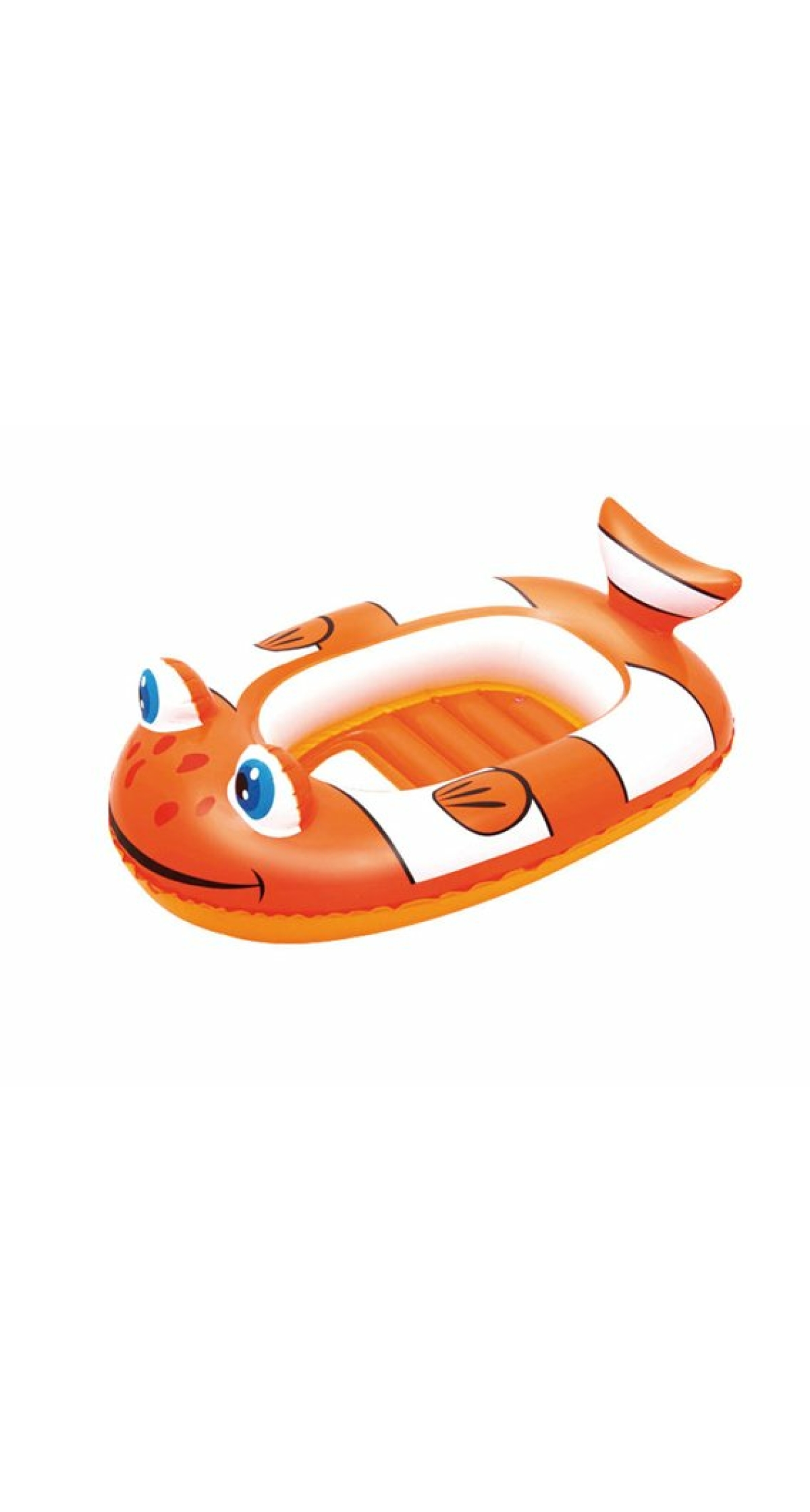 Little Buddy Clown Fish Raft Orange 102x69cm - For Age 3+ Years