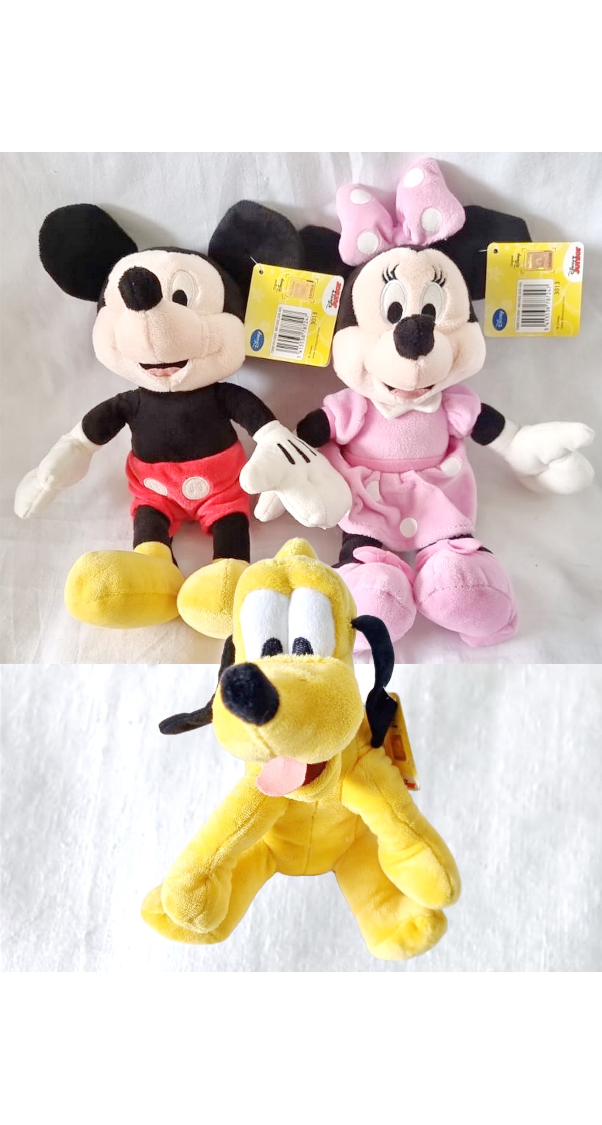 Disney Original Soft Toy (Assorted Mickey, Minnie, Pluto Characters) - 31x11cm