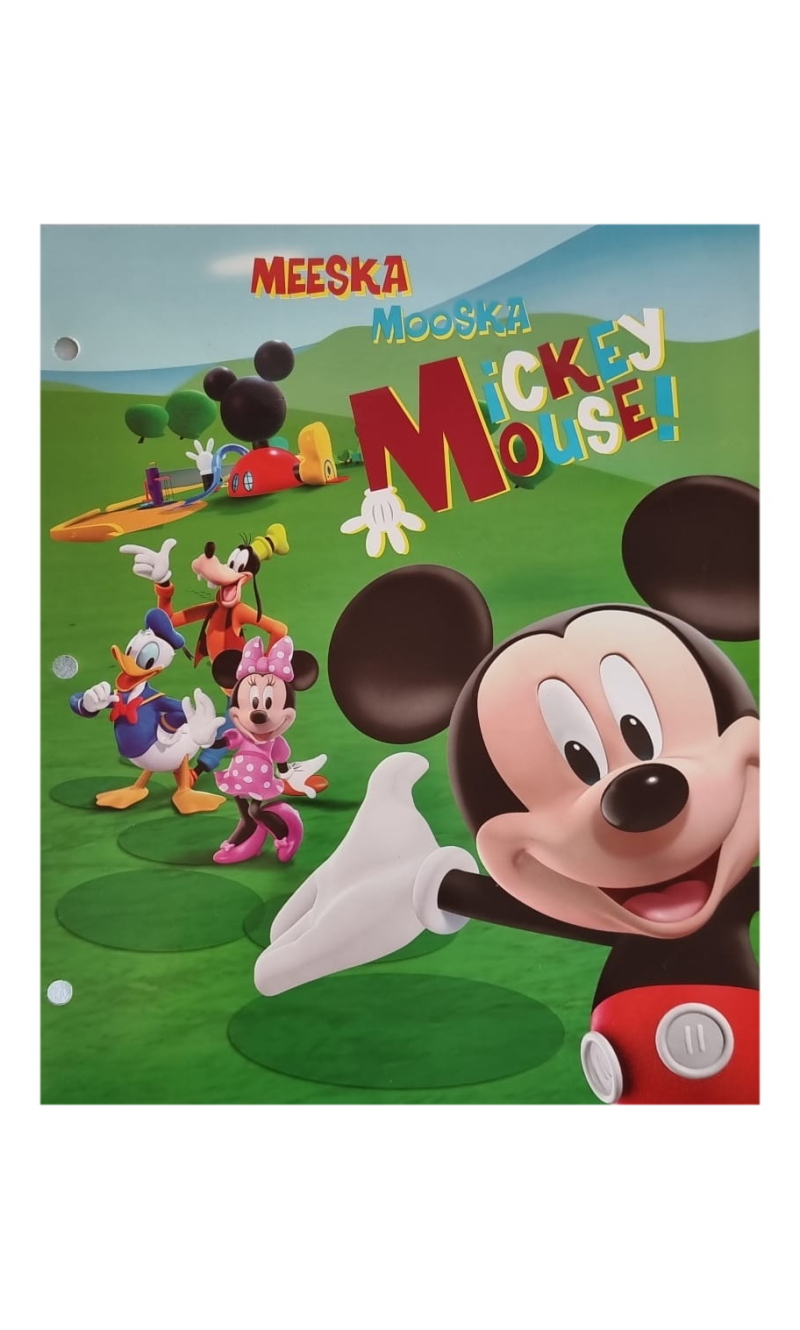 Disney Mickey Mouse Folder With Pocket Assorted Design - 29.5x24.5cm