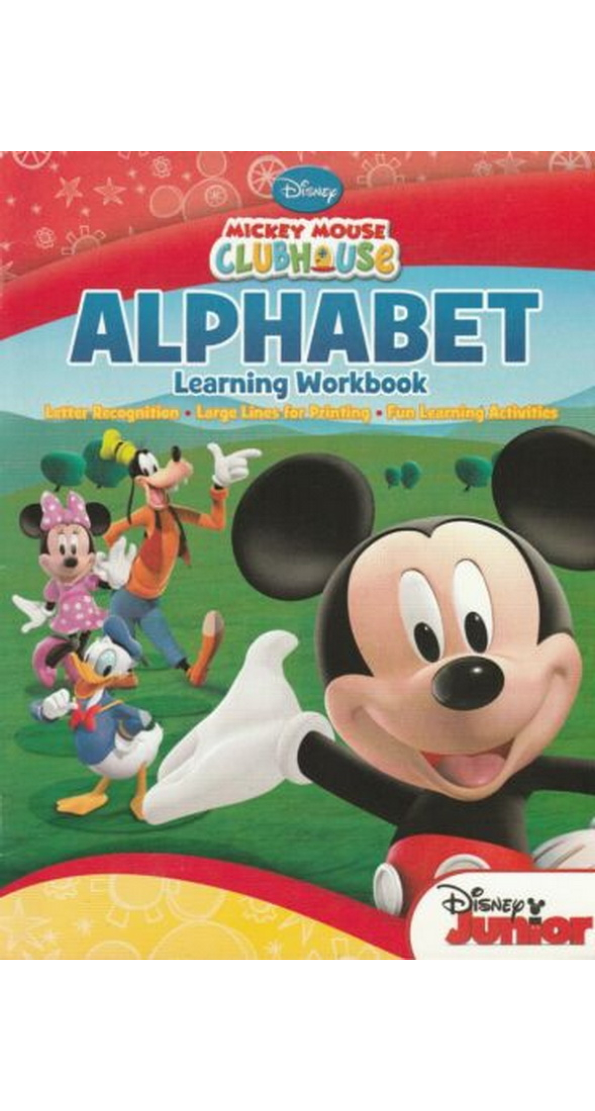 Disney Mickey Mouse Clubhouse Alphabet Learning Workbook - 26.5x20.5cm