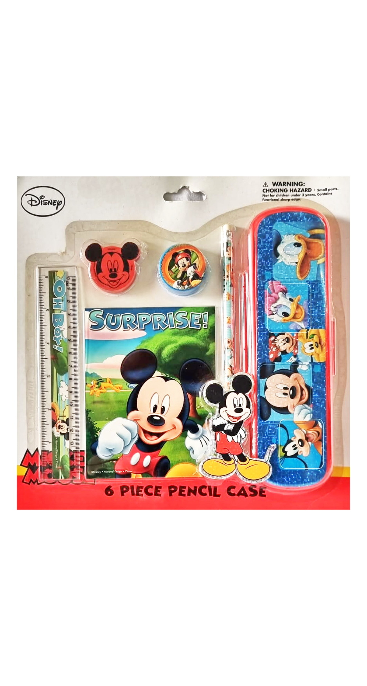 Disney Mickey Mouse Clubhouse Stationery Set 6pcs - For Age 3+ Years