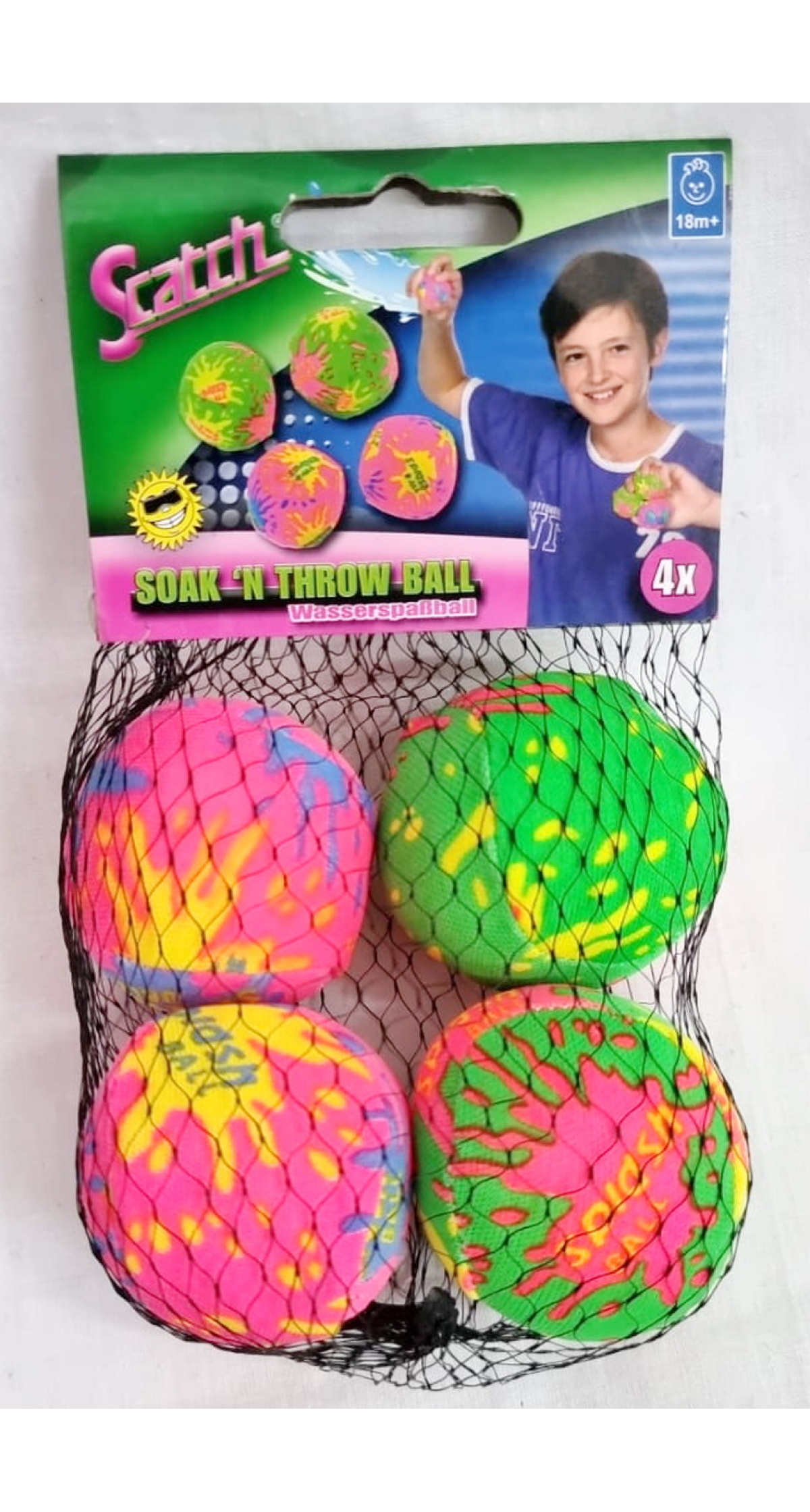 Soak & Throw Ball 4pcs - For Age 18+ Months