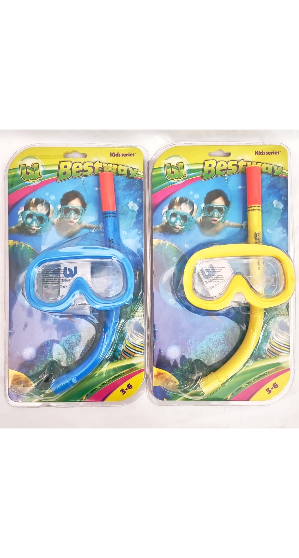 Bestway Goggle With Snorkel Assorted Colors - For Age 3 to 6 Years