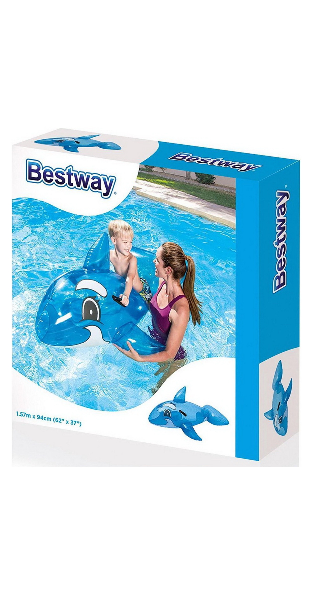 Inflatable Floating Dolphine 1.57x94cm - For Age 3+ Years