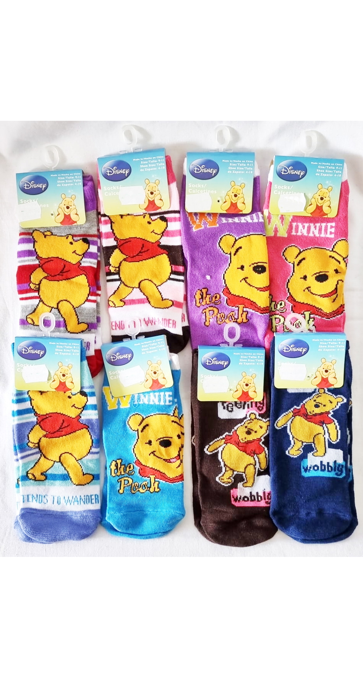 Disney Winnie The Pooh (Assorted Designs) Kids Socks - For Age 9 to 11 Years