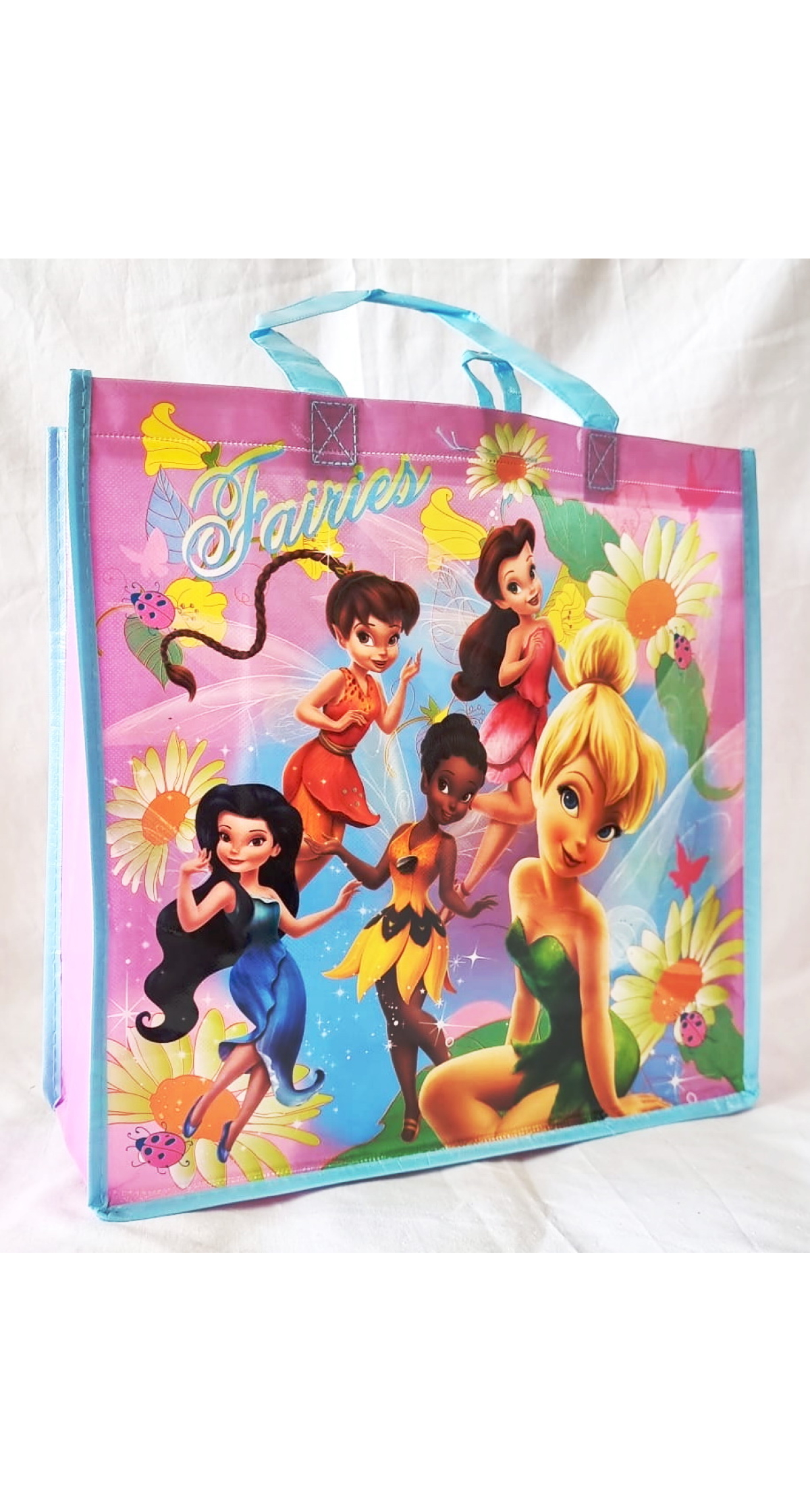 Disney Tinker Bell & Fairies Reusable Tote Gift Bag – 35x35cm