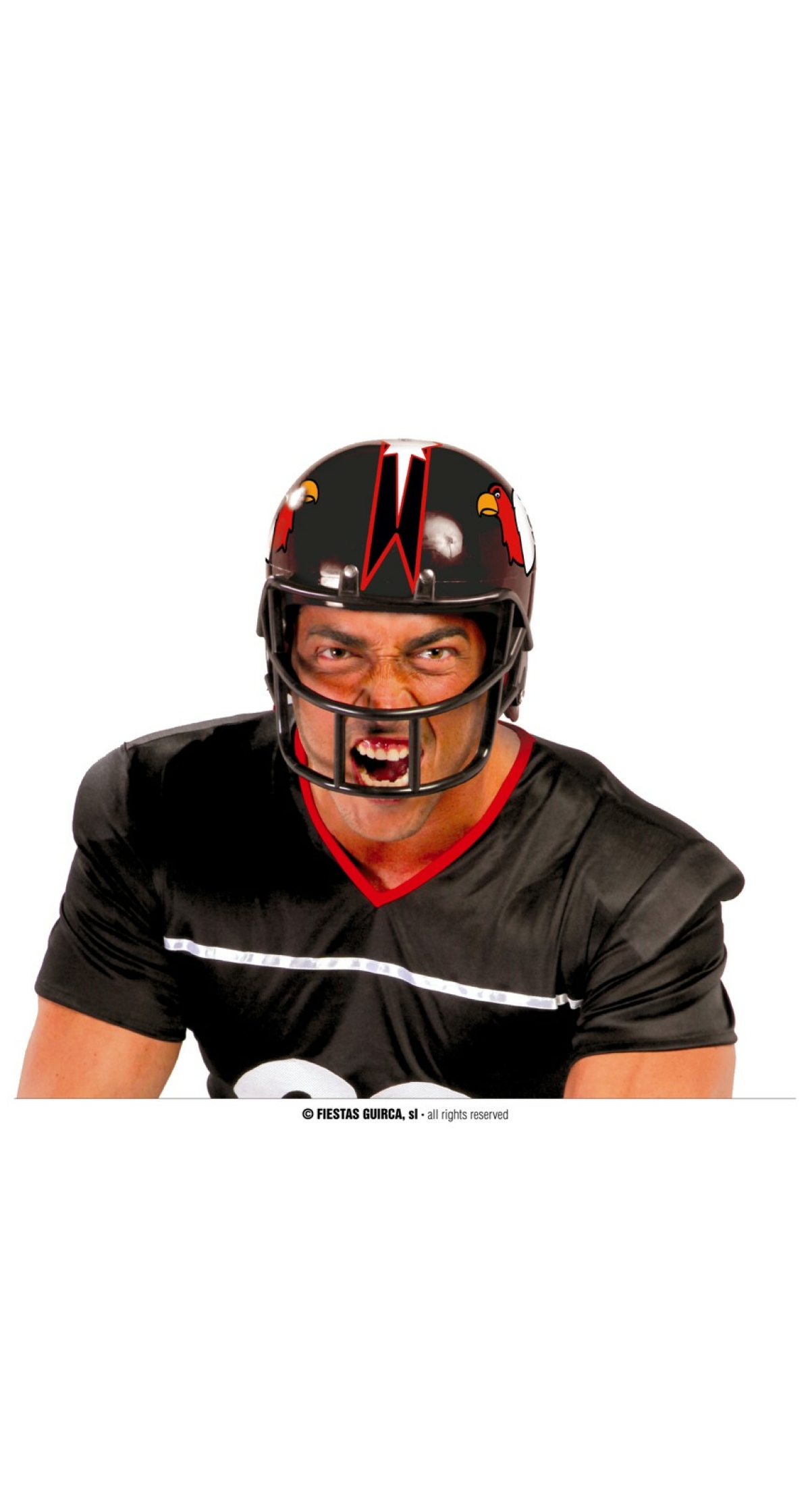 American Football Helmet Black - Adult One Size