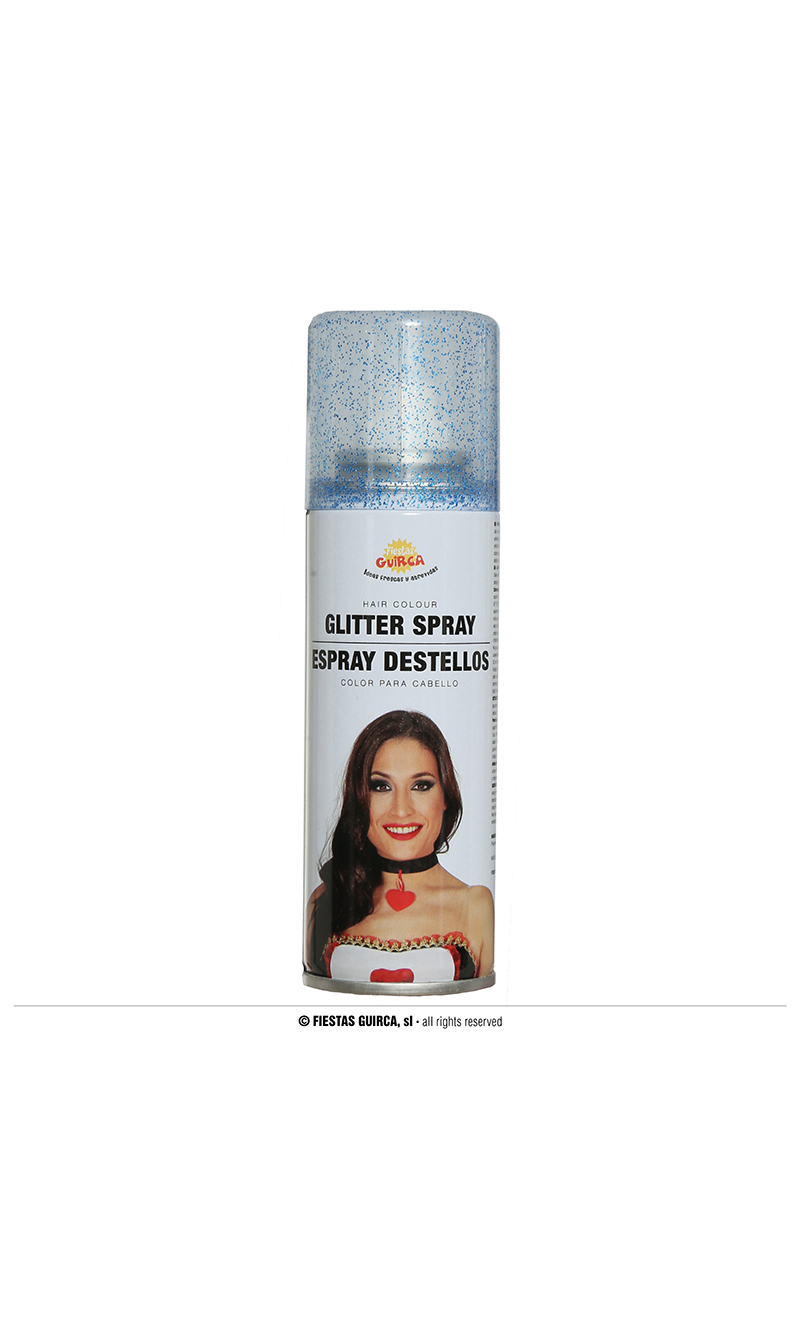 Sparkling Glitter Hair Spray 125ml - Blue