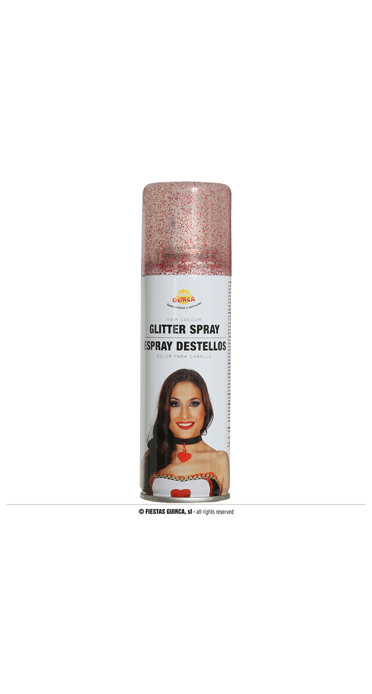 Sparkling Glitter Hair Spray 125ml - Red