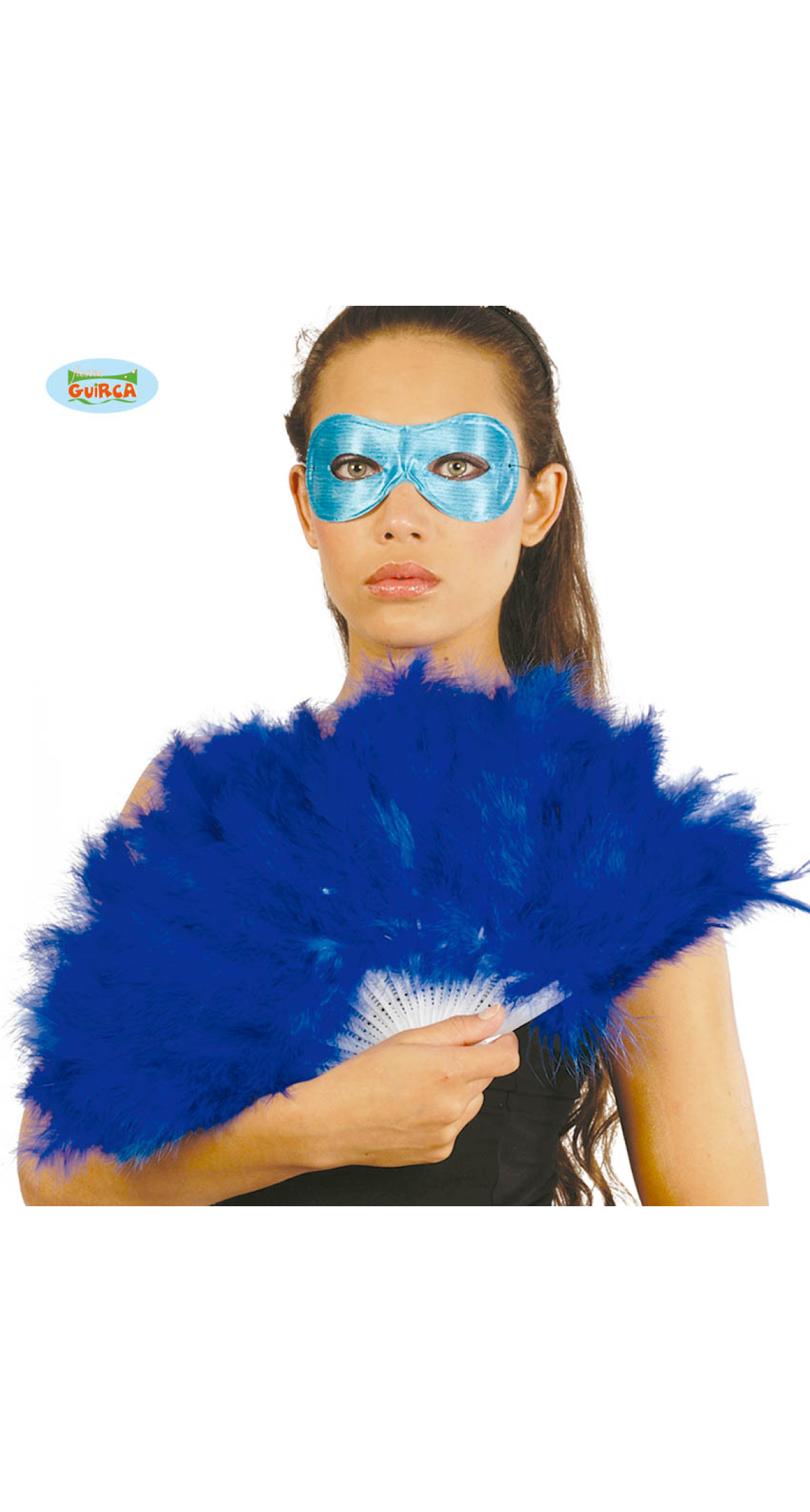 Blue Feather Fan