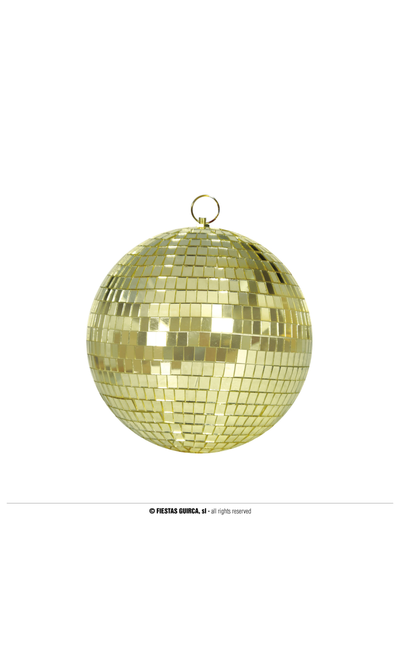 Disco Gold Mirror Ball  – 20cm 
