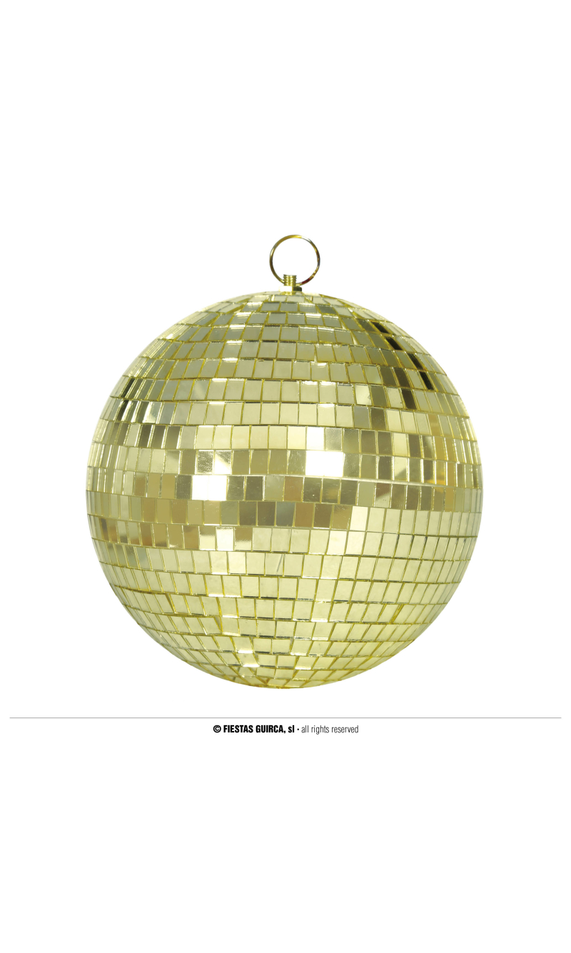 Disco Gold Mirror Ball  – 30cm 