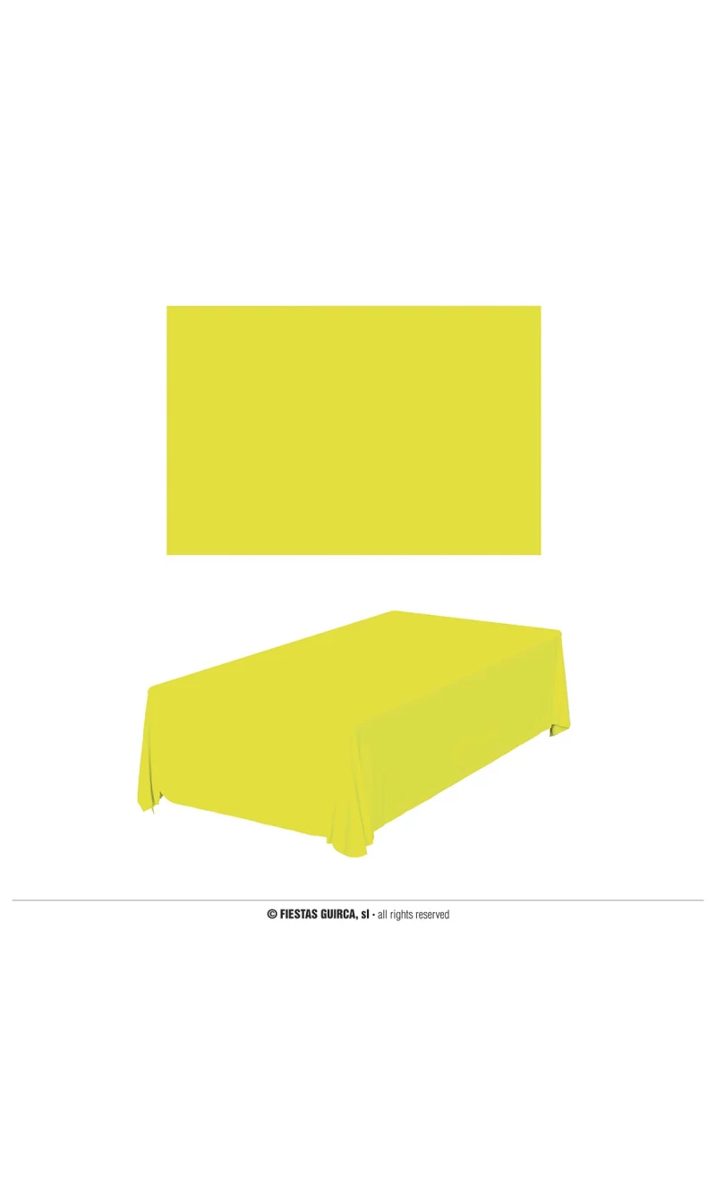 Neon Yellow Tablecover - 137x274cm