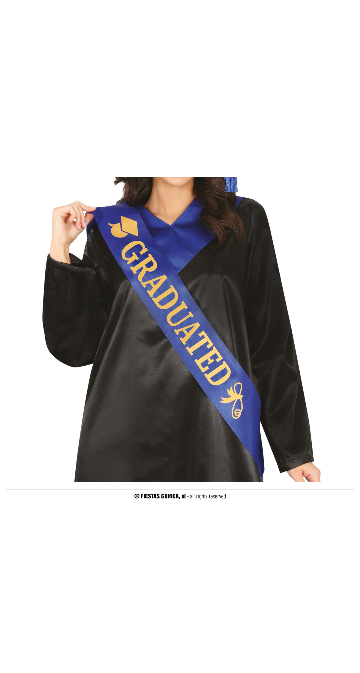 Graduation Blue Sash