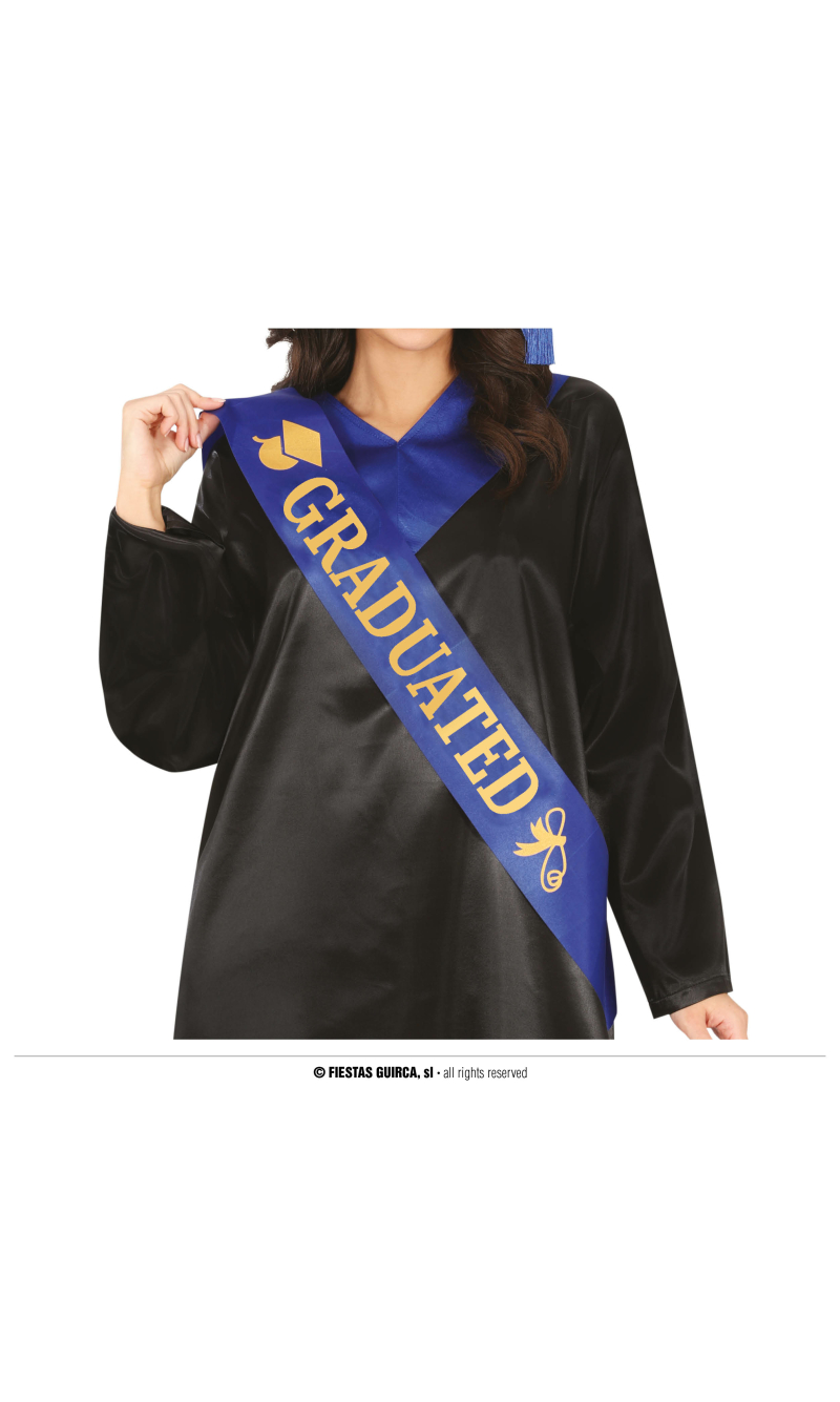 Graduation Blue Sash