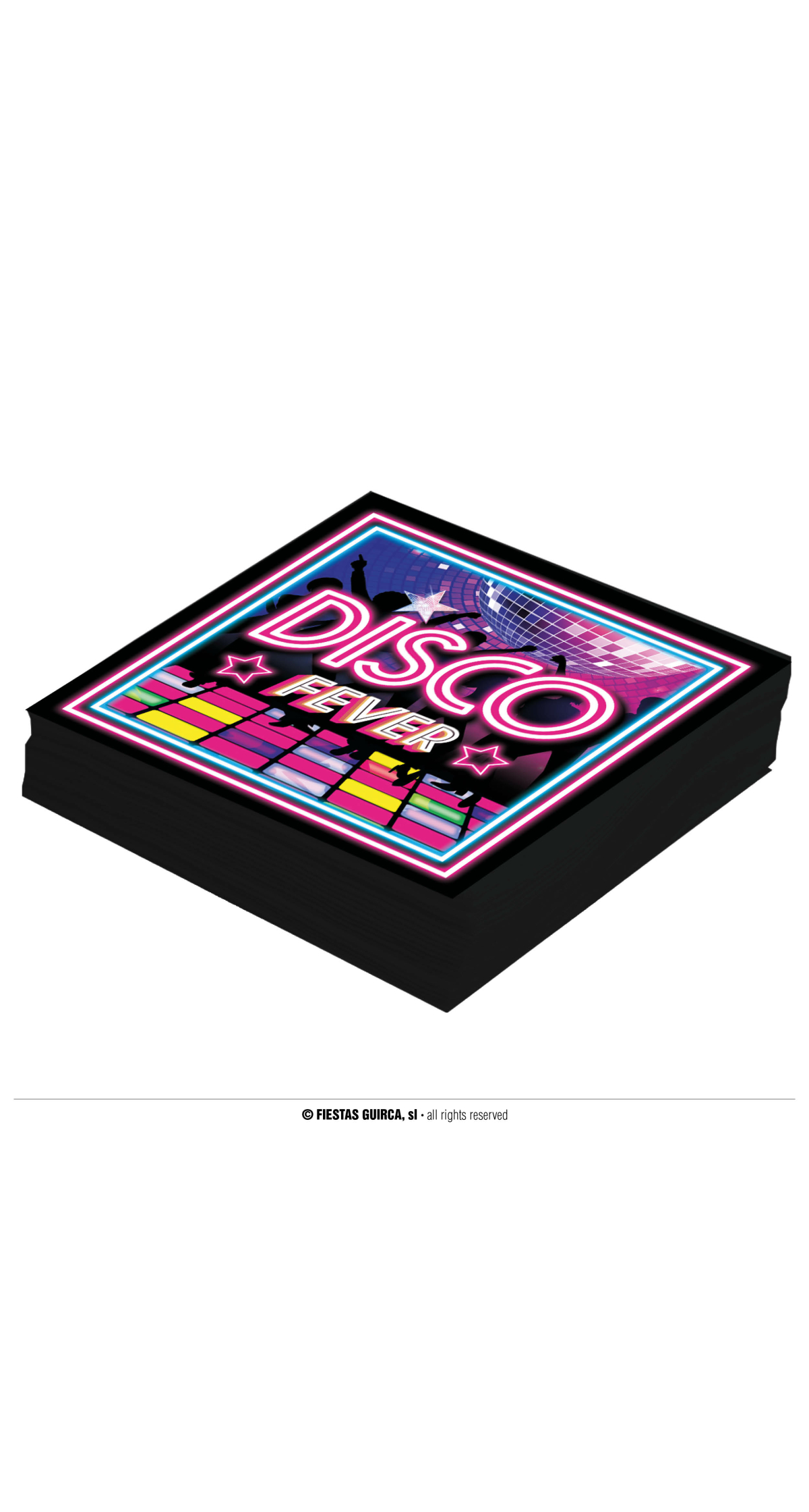 Disco Fever Napkins 33x33cm - 12pk
