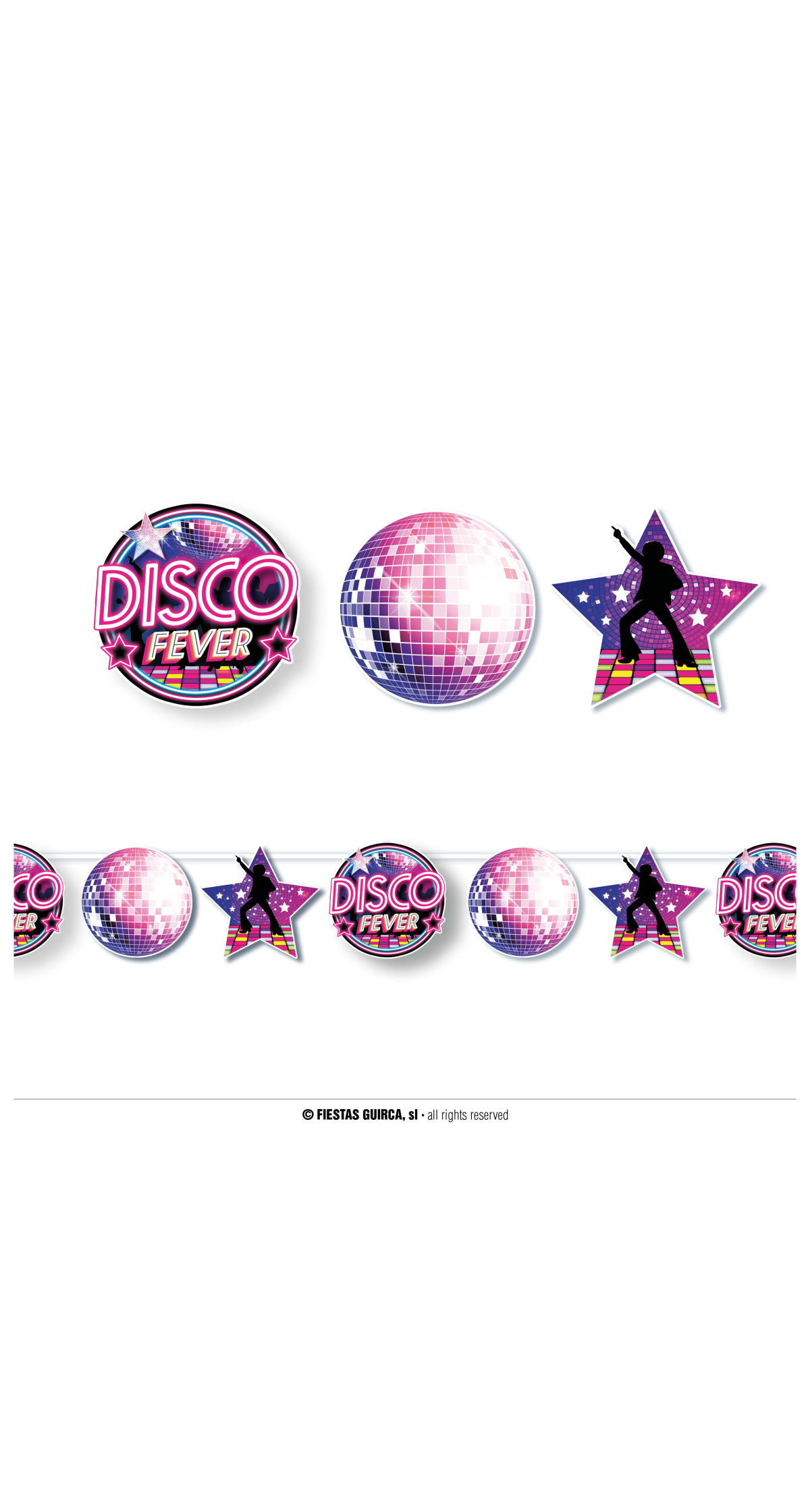 Disco Fever Garland Banner - 300cm