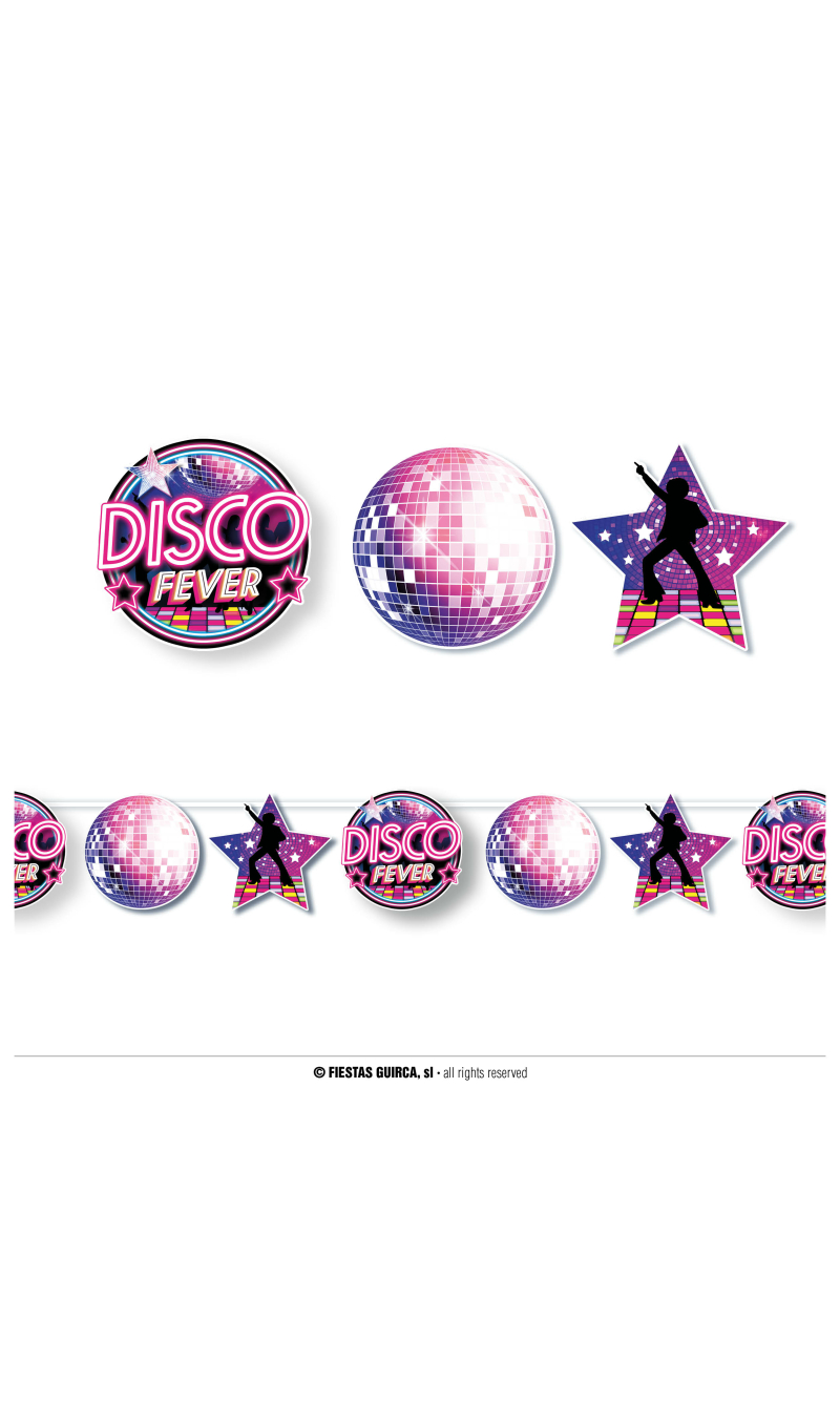 Disco Fever Garland Banner - 300cm