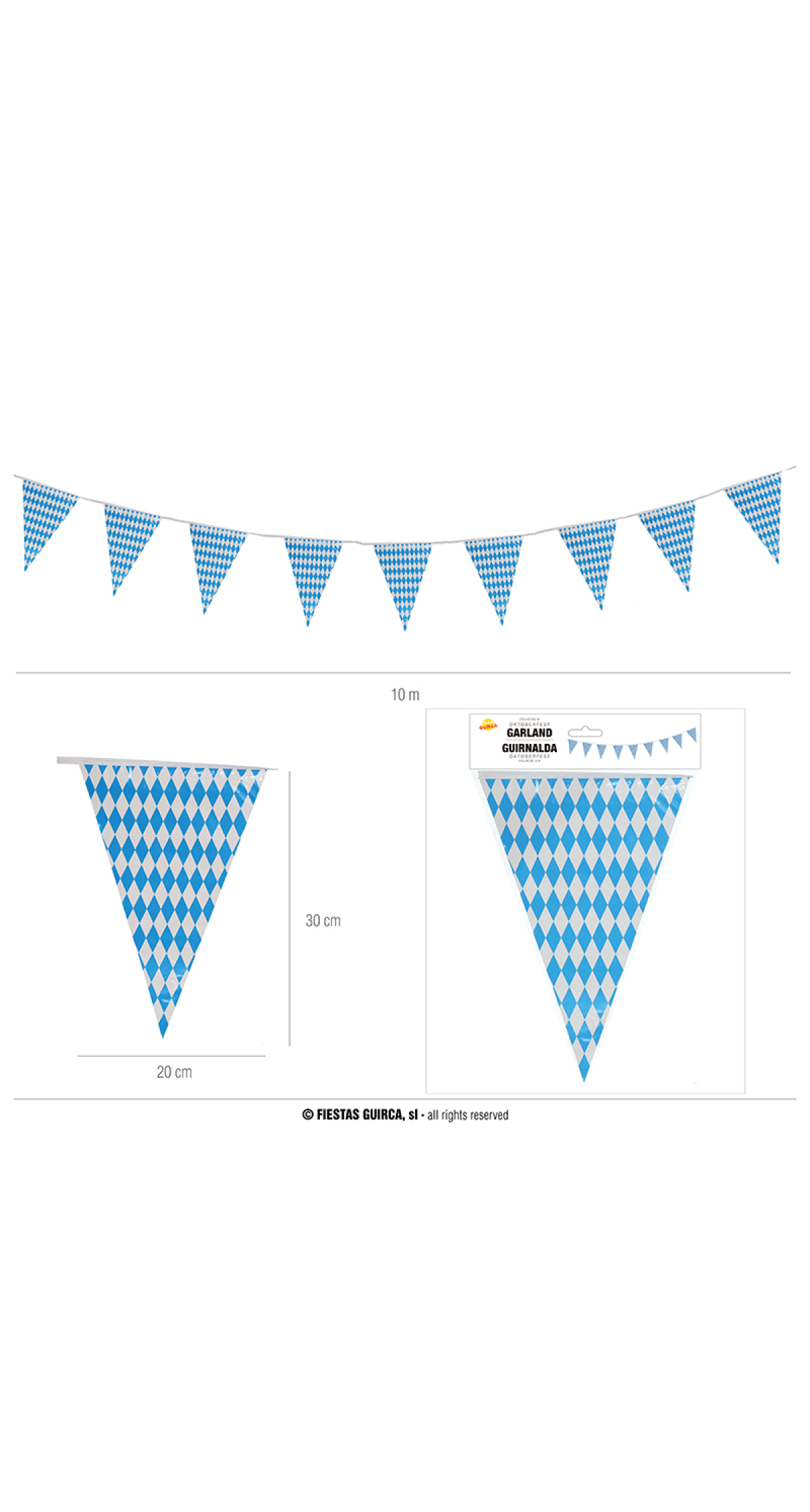 Oktoberfest Pennant Banner - 400cm