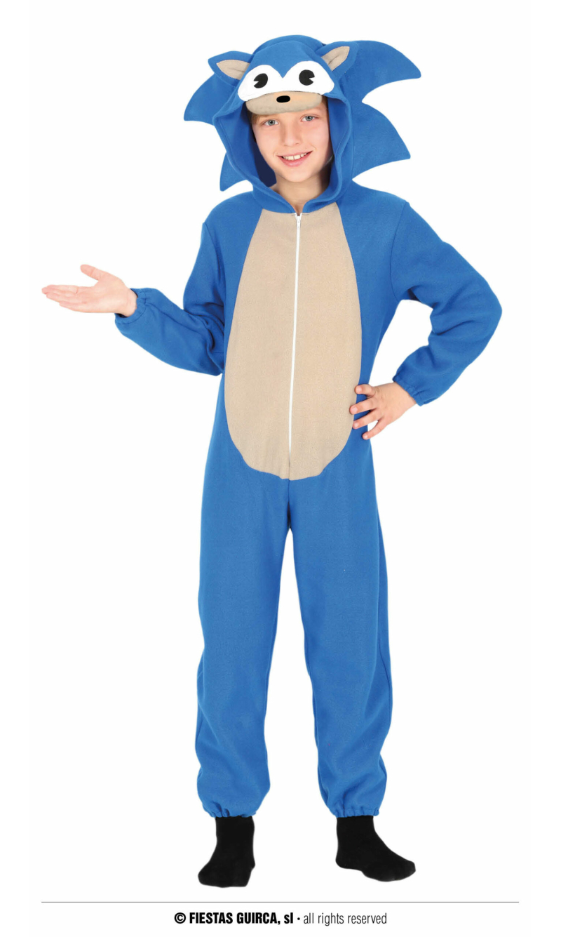 Sonic Kigurumimi Hedgehog - Age 3 to 4 Years