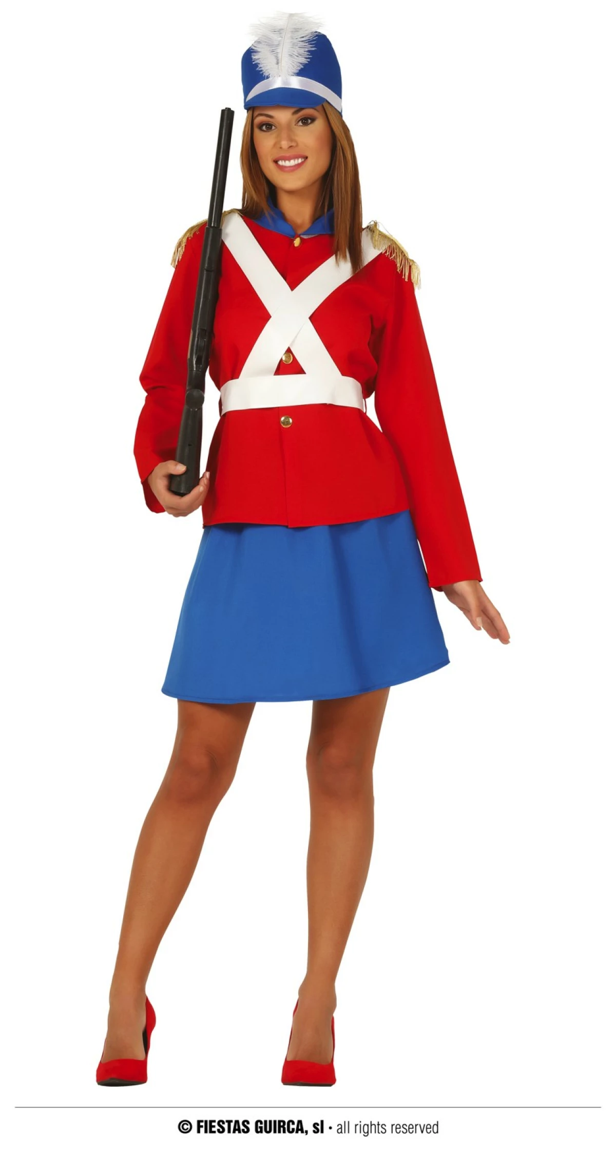 Soldier Lady Costume - Adult Size Large