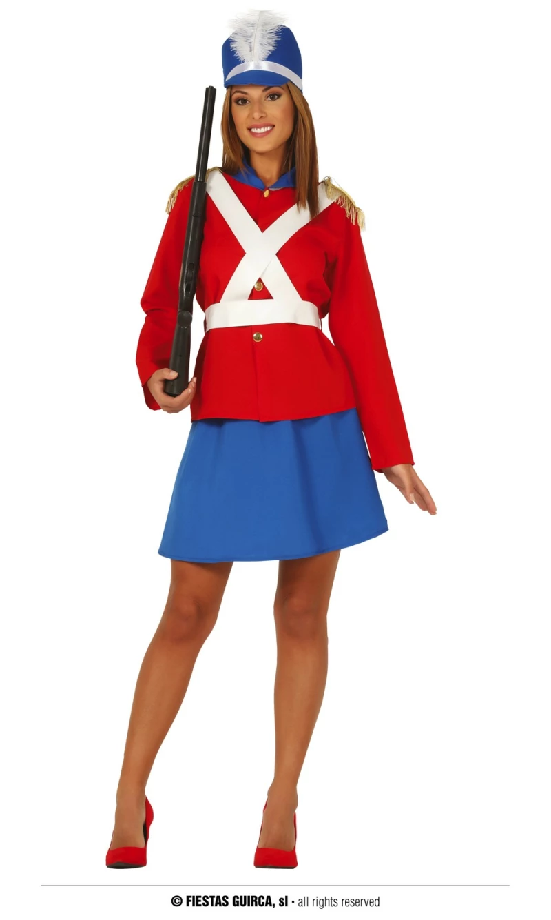 Soldier Lady Costume - Adult Size Large