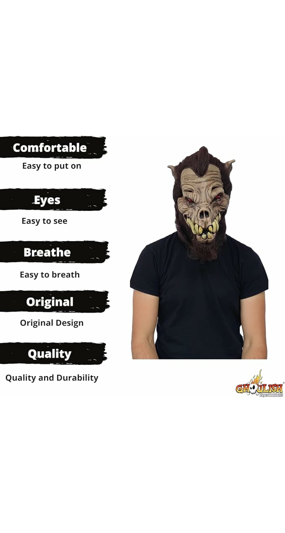 Hound Latex Mask (Ghoulish) - Adult One Size