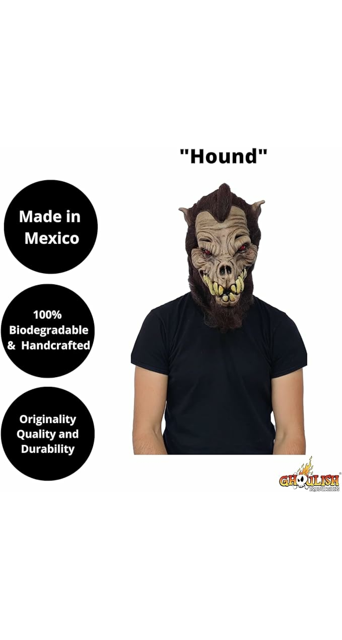 Hound Latex Mask (Ghoulish) - Adult One Size