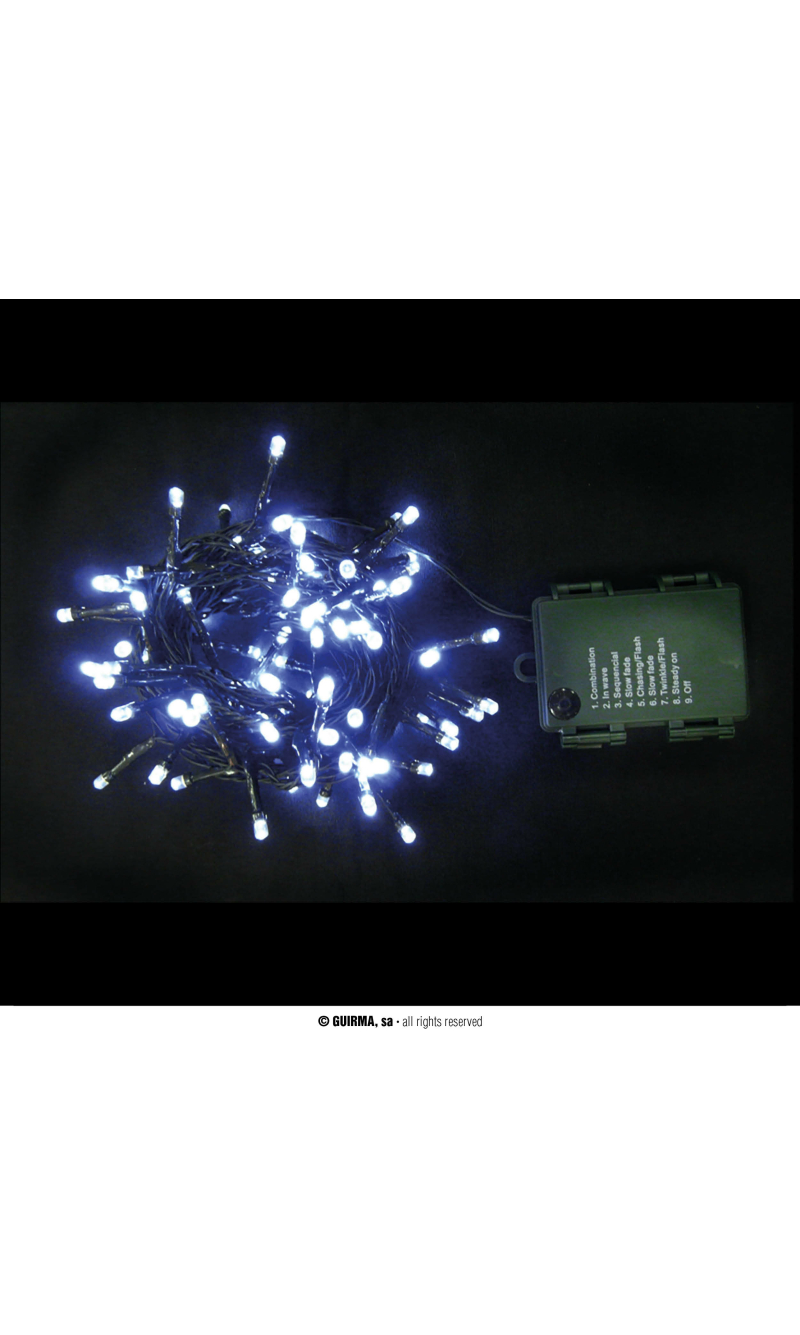 Multifunction 144 Led Blue Lights With Batteries – 10.8mt
