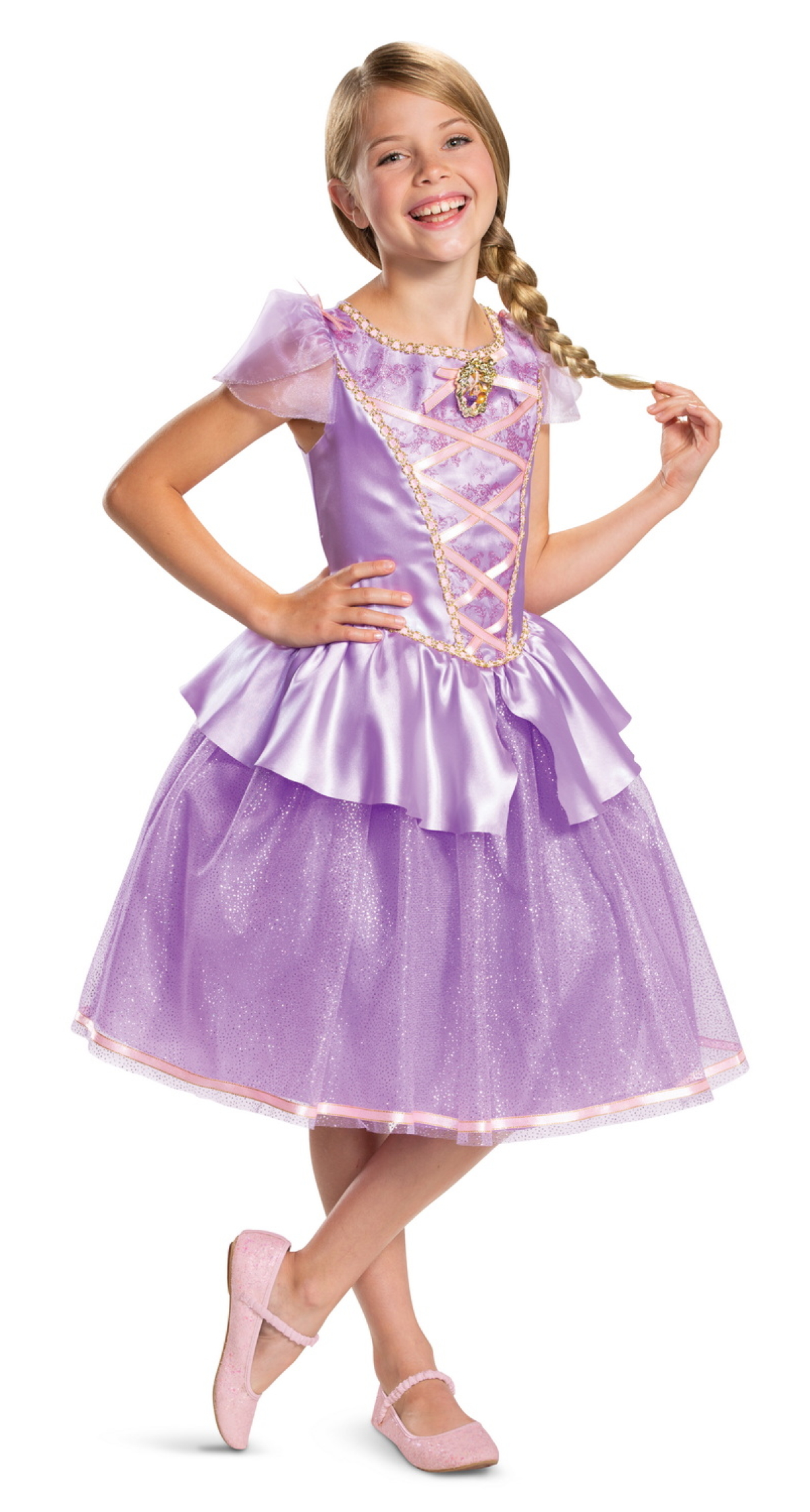 Official Disney License Princess Rapunzel Deluxe (M) - Age 7 to 8 Years