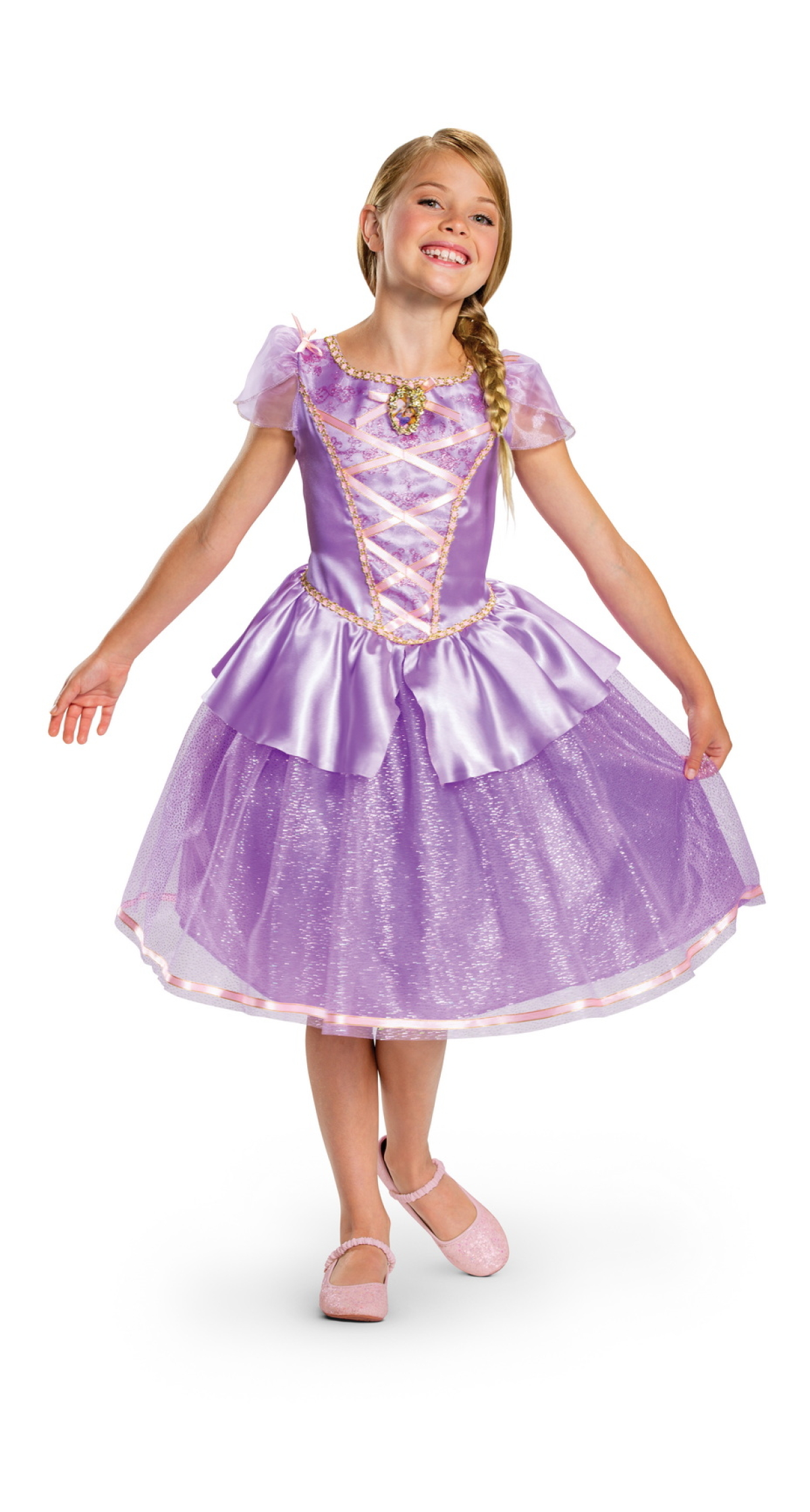 Official Disney License Princess Rapunzel Deluxe (M) - Age 7 to 8 Years
