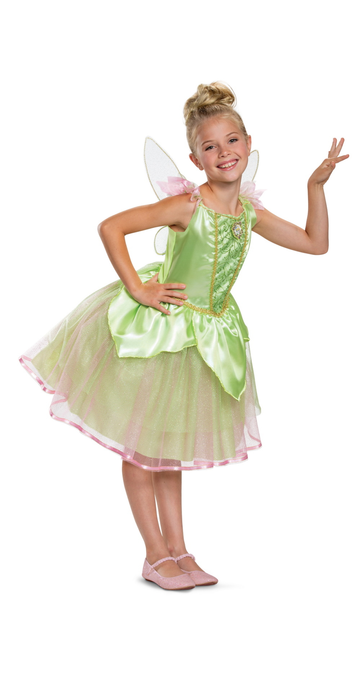 Official Disney License Tinker Bell Deluxe (XS) - Age 3 to 4 Years