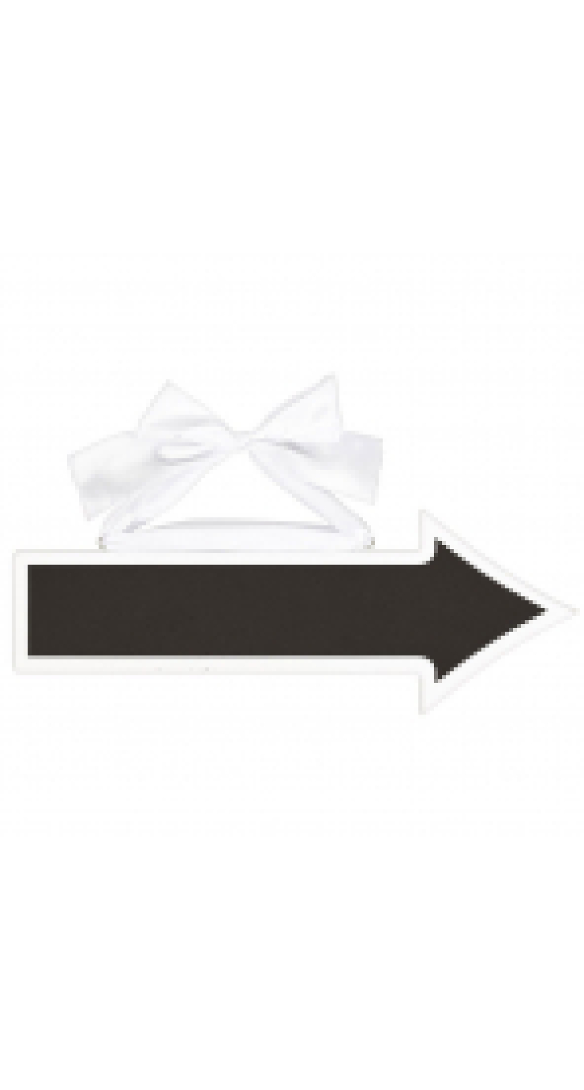 Chalkboard Sign Arrow MDF - 41.2cm x 15.2cm