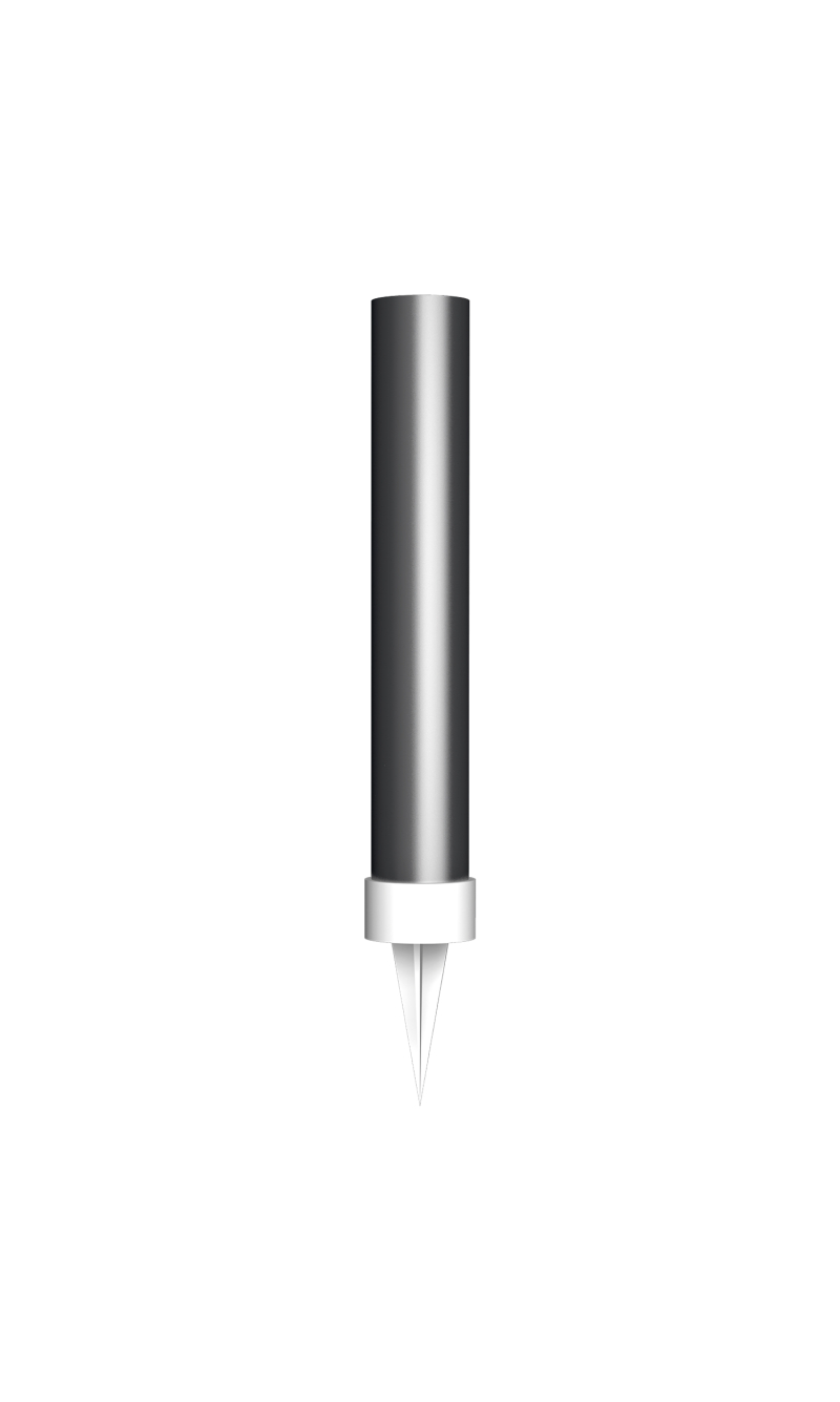 Ice Fountain Candle 9.5cm Silver - 2pk
