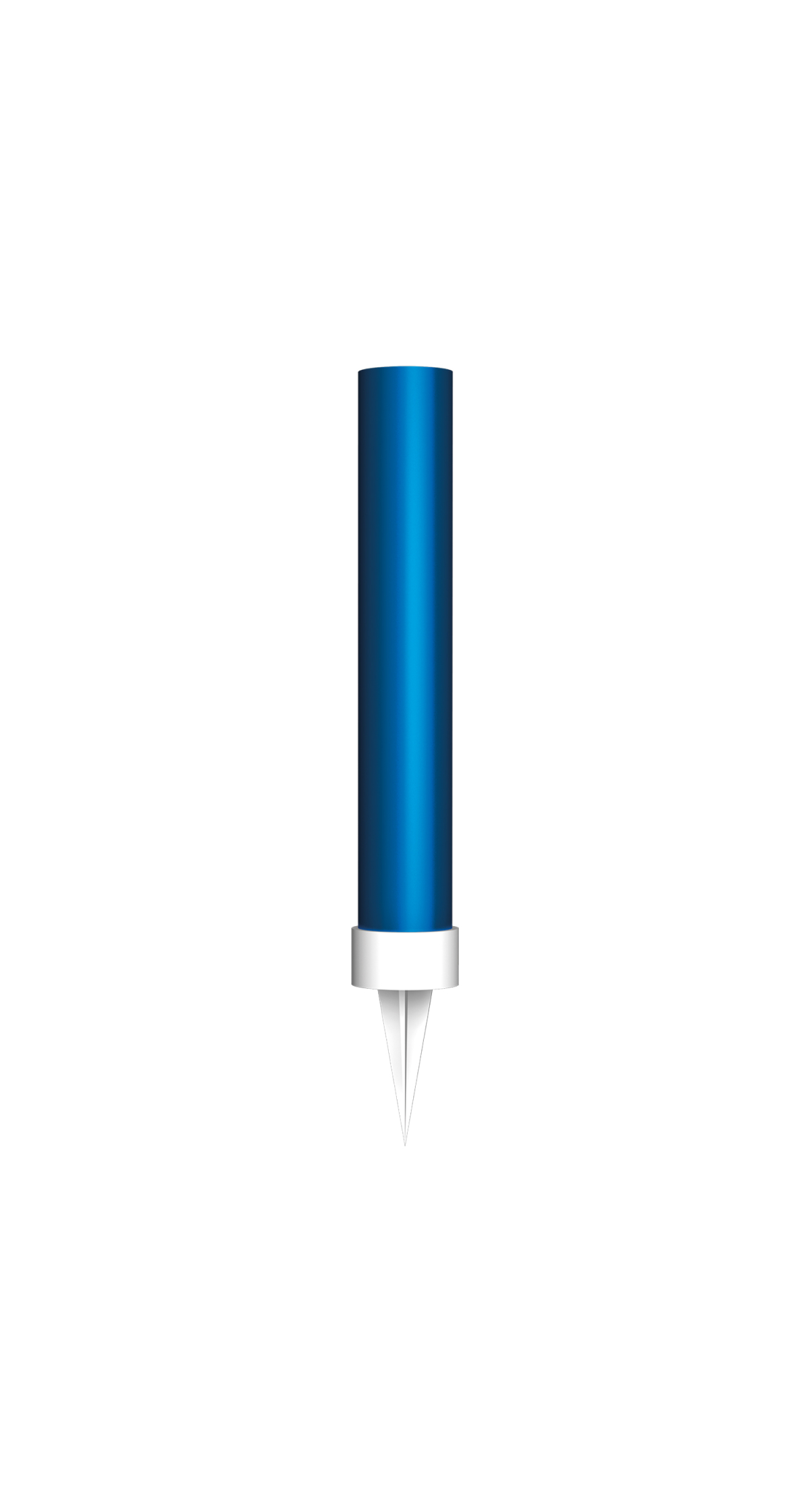 Ice Fountain Candle 9.5cm Blue - 2pk