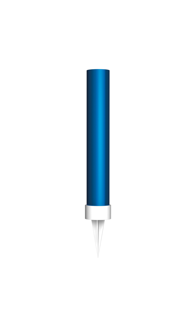 Ice Fountain Candle 9.5cm Blue - 2pk