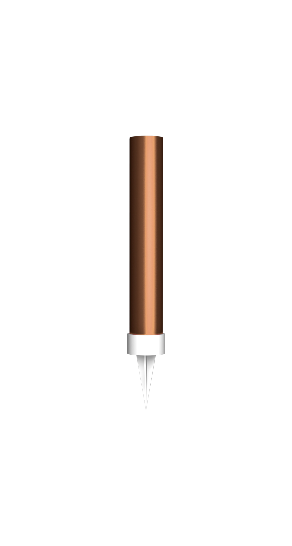 Ice Fountain Candle 9.5cm Rose Gold - 2pk