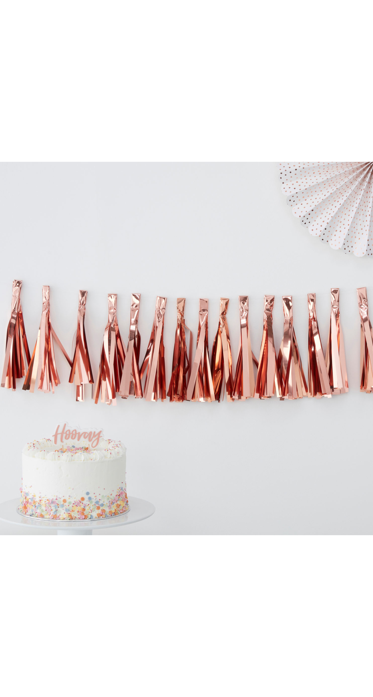Rose Gold Tassel Garland - 2m