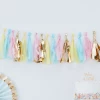 Pastel & Gold Tassel Garland - 2mt