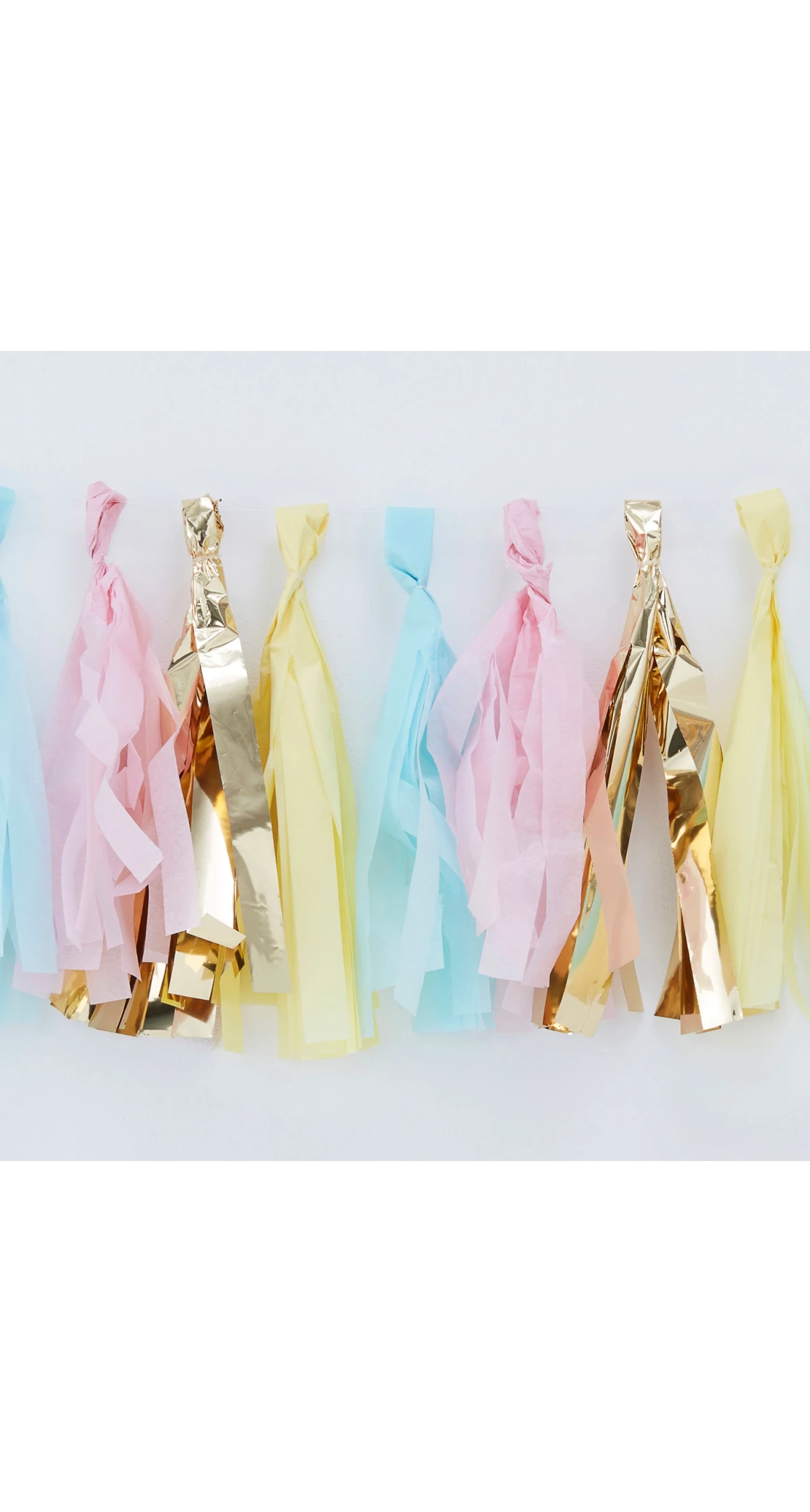 Pastel & Gold Tassel Garland - 2mt